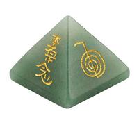 Shanxing Natural Crystal Pyramid Healing Engraved Symbols Stone for Decor