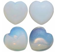 Shanxing Natural Heart Crystal Palm Worry Stone Polished Puff Love Stone