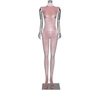 SHANYAYALI A Standing Human Retail Mannequins with Height of 66 92 Inches Velvet Torso Detachable and Rotatable Arms Mannequin(Pink)