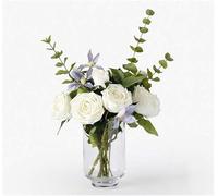 SHANYAYALI Flower in Pot Bouquet, Light Luxury Floral Arrangement, Decorative Moisturizing Rose, Living Room Decoration ower(E)