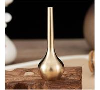 SHANYAYALI Flower Vase 2 PCS Mini Metal Small Home Decor Cute Golden Copper Vases for Tabletop Arrangement Ornaments Living Room Decoration Decorative