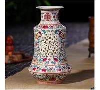 SHANYAYALI Vase and Table Antique Jingdezhen Ceramic Chinese Pierced Wedding Gifts Home Handicraft Furnishing Articles Bedroom Decoration