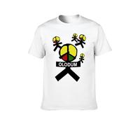 SHANYE ZHENPIN Olodum Peace Brazil Carnival They Dont Care About Us Casual Round Neck T Shirt White XL