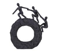SHAODIE Abstract Sculpture - Living Room and Office Dynamic Climbing Wall Character Decoration, Black Statue 7x8x1.5 inches Elegant Black Home Decoration Gift Creativity