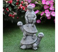 SHAODIE Outdoor Turtle Statues, Resin Home Decor, Cute Decorations, The Perfect Garden Gift and Yard Decor for Three Turtles