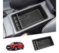 SHAOHAO Compatible with Audi Q2 2017-2024 2025 Centre Console Armrest Storage Box Centre Armrest Organiser Tray, Multifunctional Glove Box Audi Q2 Accessories