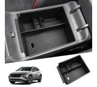 SHAOHAO Compatible with Hyundai Tucson NX4 2021-2024 UK Car Centre Console Armrest Storage Box Centre Armrest Organiser Tray Multifunctional Glove Box Hyundai Tucson Accessories Black
