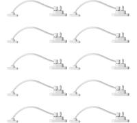 shaojian 10 Pack Window Restrictor Lockable Window Safety Locks with Keys for UPVC Windows, Baby Kids Security Doors Windows Opening Wire Cable Limiter for Home School Office (10)