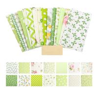 shaojian 126Pcs Quilting Fabric Bundles, Cotton Assorted Charm Pack for Quilting, 5x5 Inch Pre Cut Sewing Fabric Squares, Spring Floral Print Patchwork for Sewing DIY Craft(set 2)
