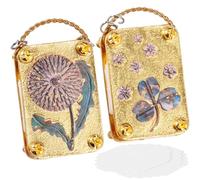 shaojian 2Pcs Micro Flower Press for Adults Kids, DIY Creative Mini Flower Press Kit with 20pcs Special Paper, Pocket Portable Floral Preservation Kit for Vegetation Lover and Craft Enthusiast(Set B)