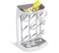 shaojian Baby Bottle Drying Rack Space Saving Vertical Baby Bottle Storage Rack with Detachable Tray Design, Suitable for Holding 9 Bottles, Pump Part and Nursing Accessories , Newborn Essentials
