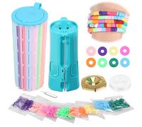 shaojian Quick Click Bracelet Maker Kit Cool Bracelet Making Machine for Girl 8 and Above, Fun DIY Jewellery Making Kit for Girl Teen Develop Hand On Skill Imagination and Social Skill