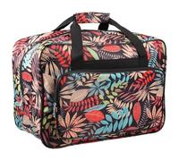 shaojian Universal Oxford Cloth Sewing Machine Bag, Waterproof Durable Sewing Machine Carrying Case Tote Bag with Extra Pockets and Handles Large Capacity, 46×23×32cm(red)