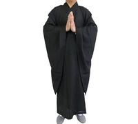 Shaolin Buddhist Monk Dress Meditation Haiqing Robe Kung fu Suit Men's Costumes Summer Buddhist Shaolin Monk Robe