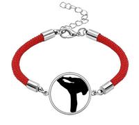 Shaolin Kung Fu Chinese Culture Pattern Lucky Red String Bracelet Rope Bracelet Handmade