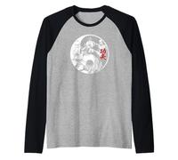 Shaolin Kung Fu Monk Yin Yang Chinese Mixed Martial Arts Raglan Baseball Tee