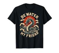 Shaolin Spirit Be Water My Friend Martial Arts Chinese T-Shirt