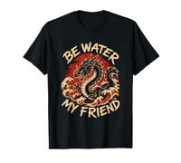Shaolin Spirit Be Water My Friend Martial Arts Chinese T-Shirt