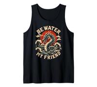 Shaolin Spirit Be Water My Friend Martial Arts Chinese Tank Top