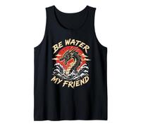 Shaolin Spirit Be Water My Friend Martial Arts Chinese Tank Top