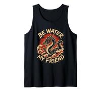 Shaolin Spirit Be Water My Friend Martial Arts Chinese Tank Top