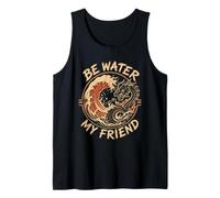 Shaolin Spirit Be Water My Friend Martial Arts Chinese Tank Top