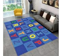 SHAOPENGA Abc Cartoon Alphabet Carpet Crawling Playroom Early Education Area Rug Carpet For Living Room Bedroom Non-Slip Mat 120x180cm