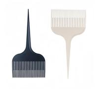 Shaorangrang Professional Hair Dye Comb with Non-Slip Needle Tip, Black and White 2 Pieces Set for Precise Partitioning and Stranding, Hair Salon Hair Comb