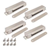 SHAOWENCB Magnetic Door Catch 4 Pack,Cabinet Magnetic Door Magnets, Stainless Steel Strong Magnets Heavy Duty,Wardrobe Magnetic Cabinet Door Clasp, Kitchen Magnetic Catches for Cupboards, Sliding Ward