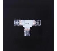 SHAOYAYAZHANG 10 pcs LED Strip Connector,3 Pin 8mm T Shape Quick Splitter Corner Connector Solderless Gapless Adapter Clip for SMD Dual Color Temperature Light Strip