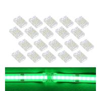 SHAOYAYAZHANG 4pin 10mm cob led Strip Connector,20pcs Strip to Strip Transparent Solderless Connector,LED Tape Light Connector for COB 5050 Multicolor LED Strips