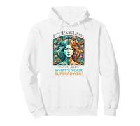 Shape Art I Turn Glass Into Art Mosaic Glass Art Pullover Hoodie