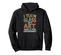 Shape Art I Turn Glass Into Art Mosaic Glass Art Pullover Hoodie