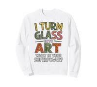 Shape Art I Turn Glass Into Art Mosaic Glass Art Sweatshirt