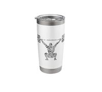 Shape Collage Gym Stuff | Bodybuilder Stuff | Weightlifting Stainless Steel Insulated Tumbler
