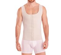 SHAPE CONCEPT 062 063 Fajas Colombianas para Hombres Mens Girdle High Compression Garmen Shapewear Body Shaper for Men, Beige, Medium