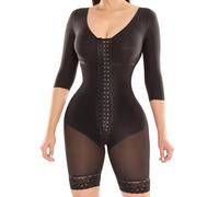 SHAPE CONCEPT Fajas Colombianas Moldeadoras 342 Tummy Tuck Shapewear for Defined Body, Black Short High Compression, Medium