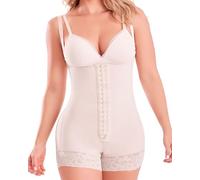 SHAPE CONCEPT High Compression Shapewear Tummy Control Fajas Colombianas Moldeadoras Tummy Control Shapewear Women, Beige, S