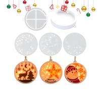 Shape For Making Christmas Pendants Easy To Release And Flexible | Silicone Mold For The Manufacture Of , Reindeer And Star Shape Ornaments For Kids Adults Family Couple School Studio
