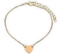 Shape: Heart Shape/Peach Heart, Express Your Deep Love Adjustable: The Size of This Anklet Can Be Adjusted at Will. Good Quality: Fashionable Material in