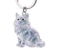 Shape Keychain Fur Memorial Charm Resin Keepsake Capsule Pet Hair Keychain Lovers Souvenir Accessor Z9Q1 Pendant for Cat