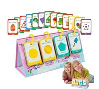 Shape Learning Flash Cards, Colorful Shape Educational, 11.69x8.86x3.86 inches, Cognitive Development Tools, Vibrant Design, Home Classroom Activity for Boys and Girls, Multicoloured