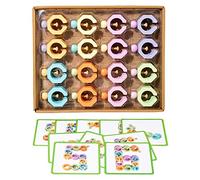Shape Matching Board Toy Interactive Building Set Wooden Puzzle Toy Fine Motor Skill Training Kindergarten Block Toy