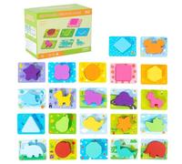 Shape Matching Game for Kids | Color And Shape Sorting Toys - Easy-grip Blocks Safety Educational for Toddler Fine Motor Training Sensory Play Parent-child Bonding Preschool Classroom