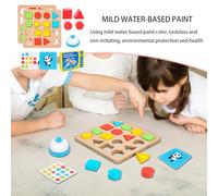 Shape Matching Game - Wooden Learning Building Blocks,Shape Matching Puzzle - for 3+ Years Old Boys Girls Preschool Christmas Birthday Holiday