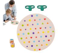 Shape Matching Game Wooden Learning Puzzle, Table Sorter Toy, Educational Brain Teasers, Preschool Activity, Logic Development Play, Kids Ages 3 Plus Interactive Parent Child Fun Use