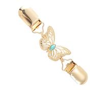 Shape metal clip for holding shawl scarves Durable alloy material craft elegant lace shawl clasp, フリーサイズ
