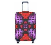 Shape-Paper-Napkin-Ornamental-Carpet-Tablecloth Luggage Cover, Washable Suitcase Cover - Travel Fashion Elastic Suitcase Protector X-Large