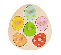 Shape Puzzle - 17.3x19.8cm Wooden Fine Motor Matching Board Game, Educational Shape Peg Puzzle, Monteessori Cognitive Learning Toy | For Boys Girls Kids School Travel Classroom Stocking Stuffer Gift