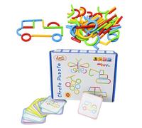 Shape Puzzle - Colorful Wooden Pieces, Ergonomic Smooth Edges, Educational Learning Game, Sturdy Construction | Perfect for Toddlers and Youth, Enhancing Recognition